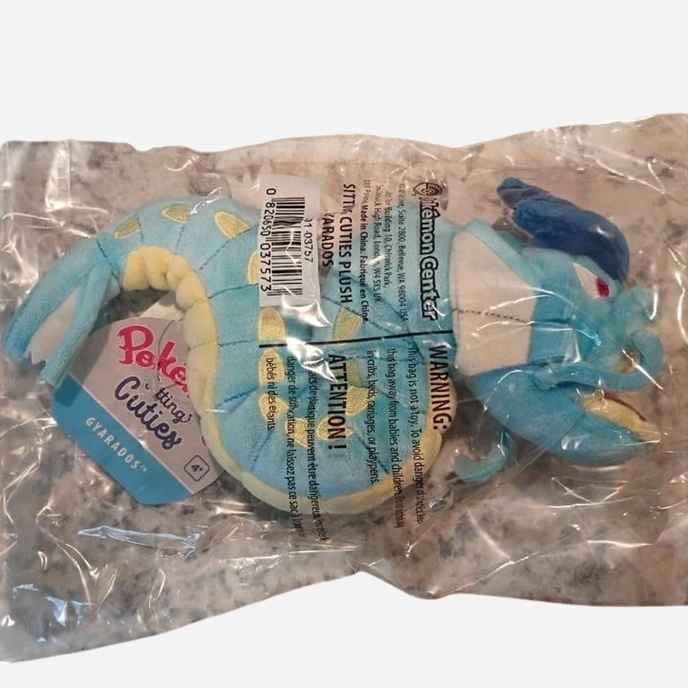Pokemon Gyarados Plush with Blue and Yellow Accents